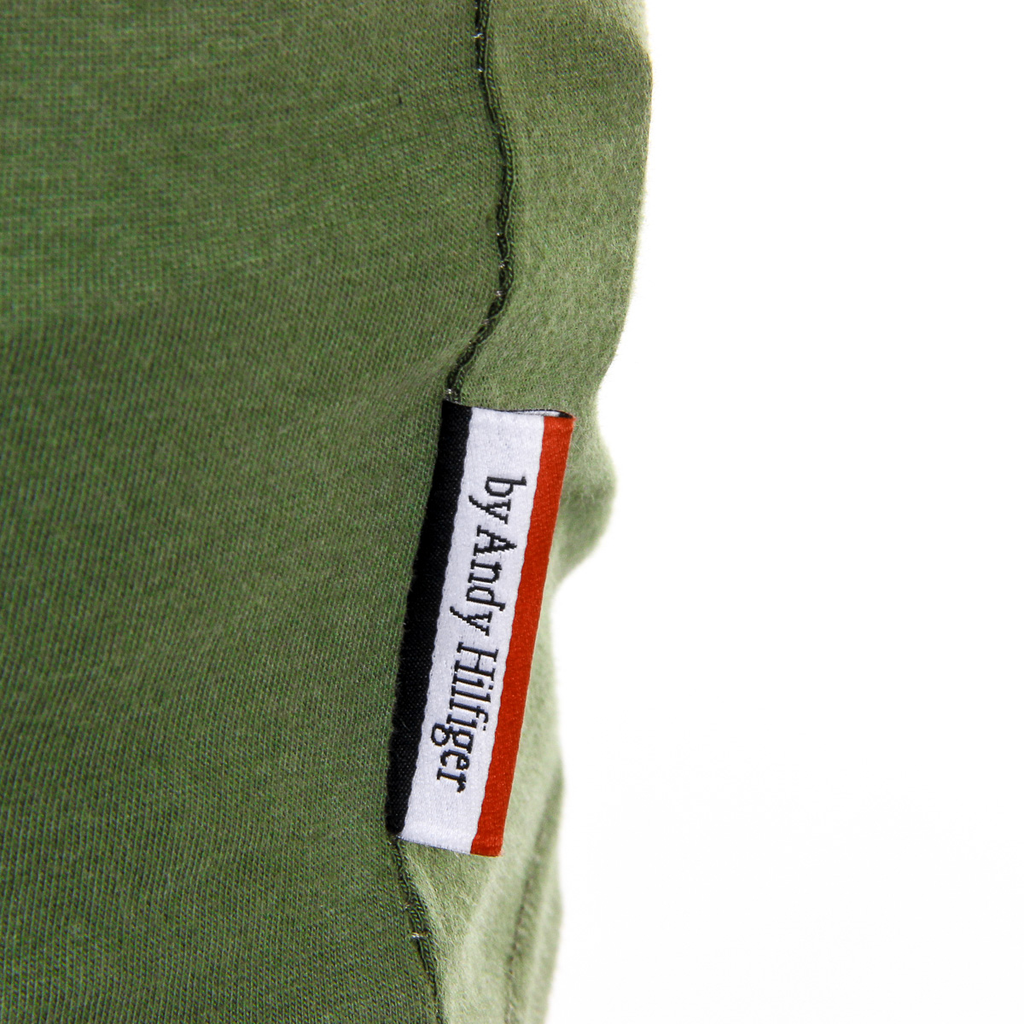 Andrew Charles T-shirt da uomo a maniche corte con scollo rotondo verde KEITA