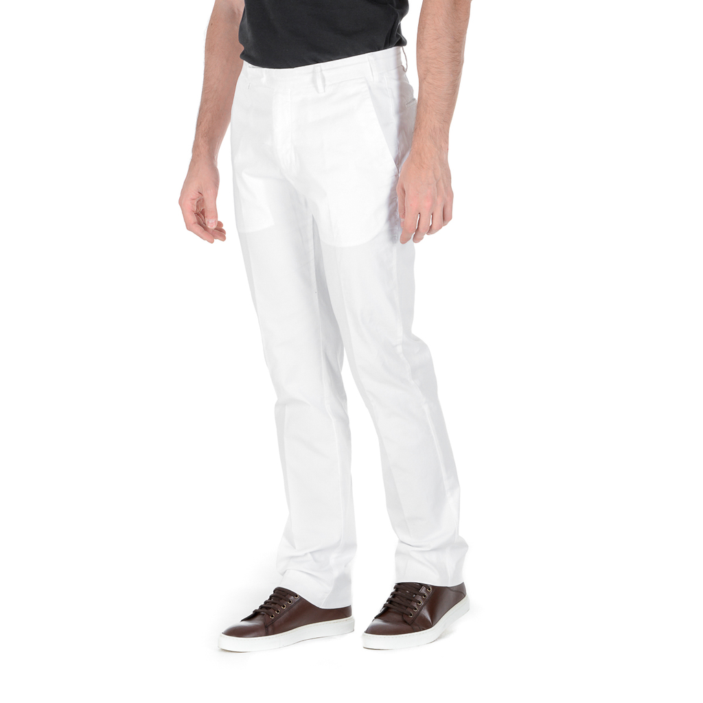 Pantaloni Armani Collezioni Uomo Bianchi