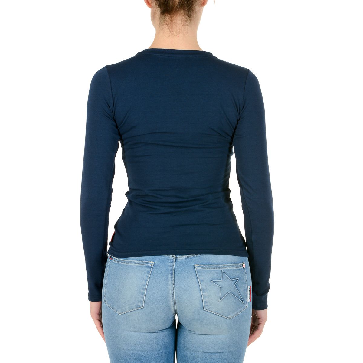Andrew Charles By Andy Hilfiger T-shirt da donna LS TS602 031002 PHENIX NAVY 003