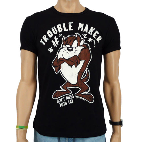 Maglietta da uomo Warner Bros Taz Tazmania Trouble Maker