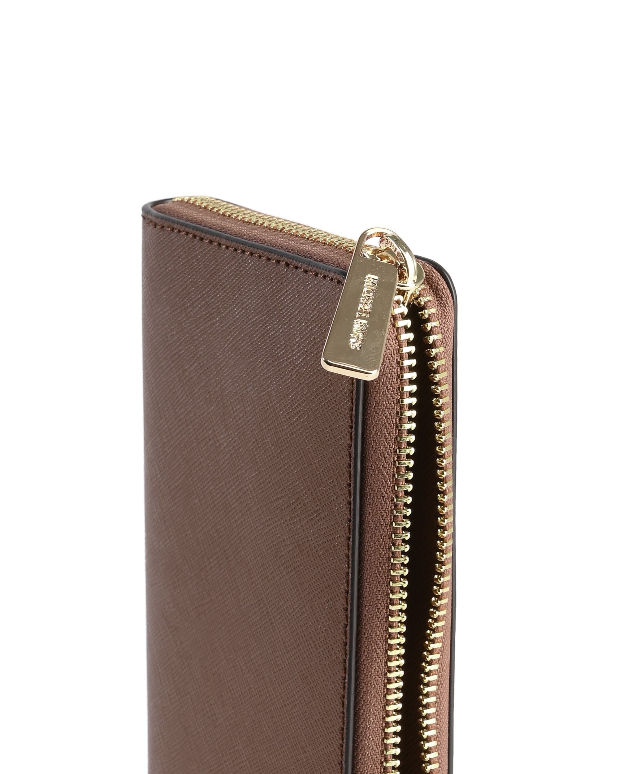 Portafoglio grande con cerniera a tre quarti Michael Kors 35T6GTVE3L LUGGAGE