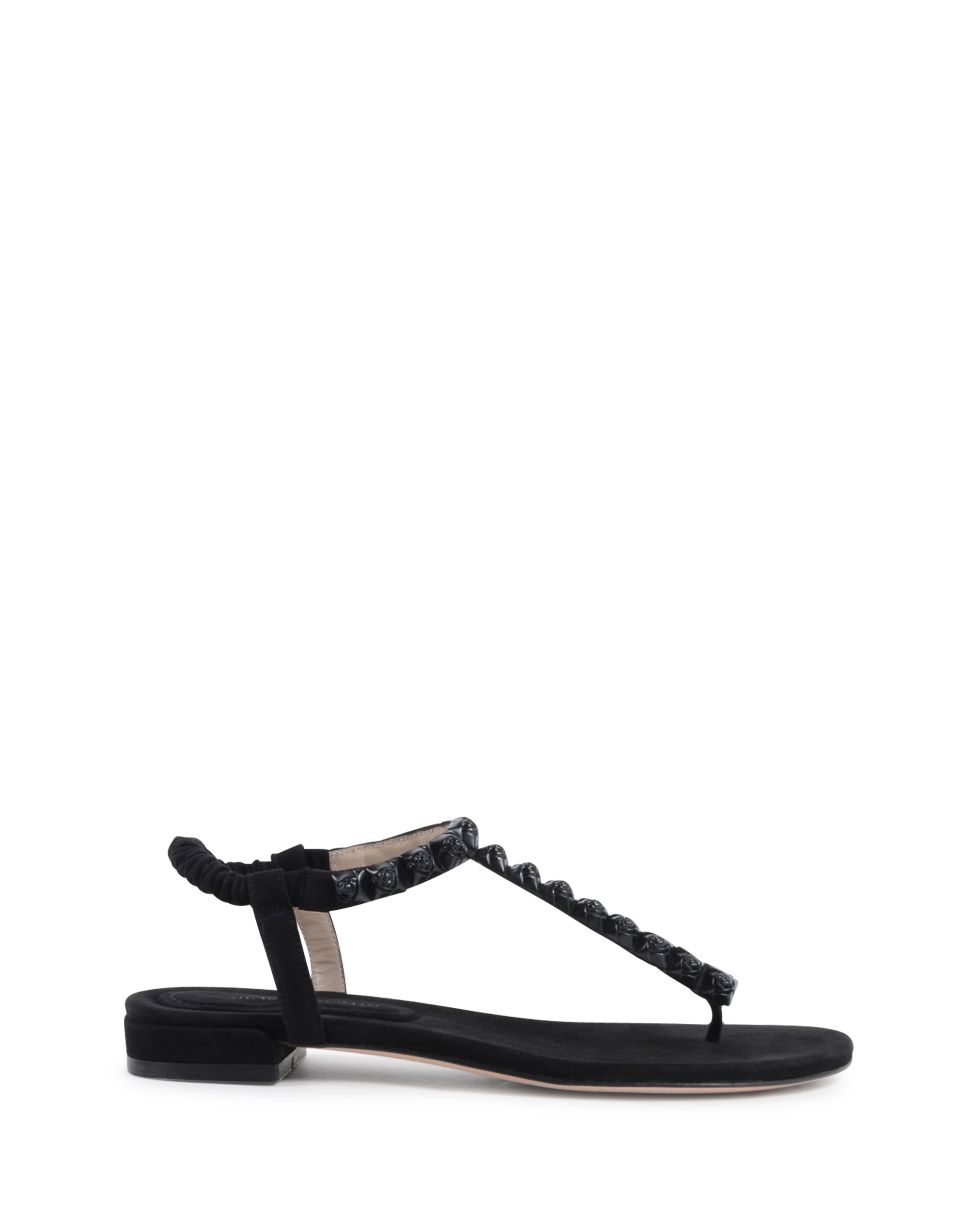 Sandalo piatto da donna Stuart Weitzman nero ESME
