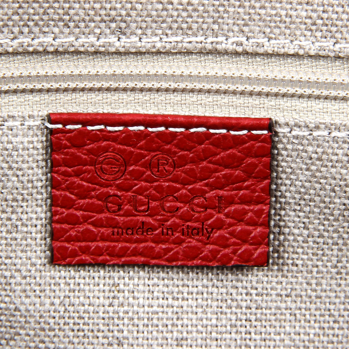 Borsa a mano da donna Gucci GG Guccissima rossa 449242 8606