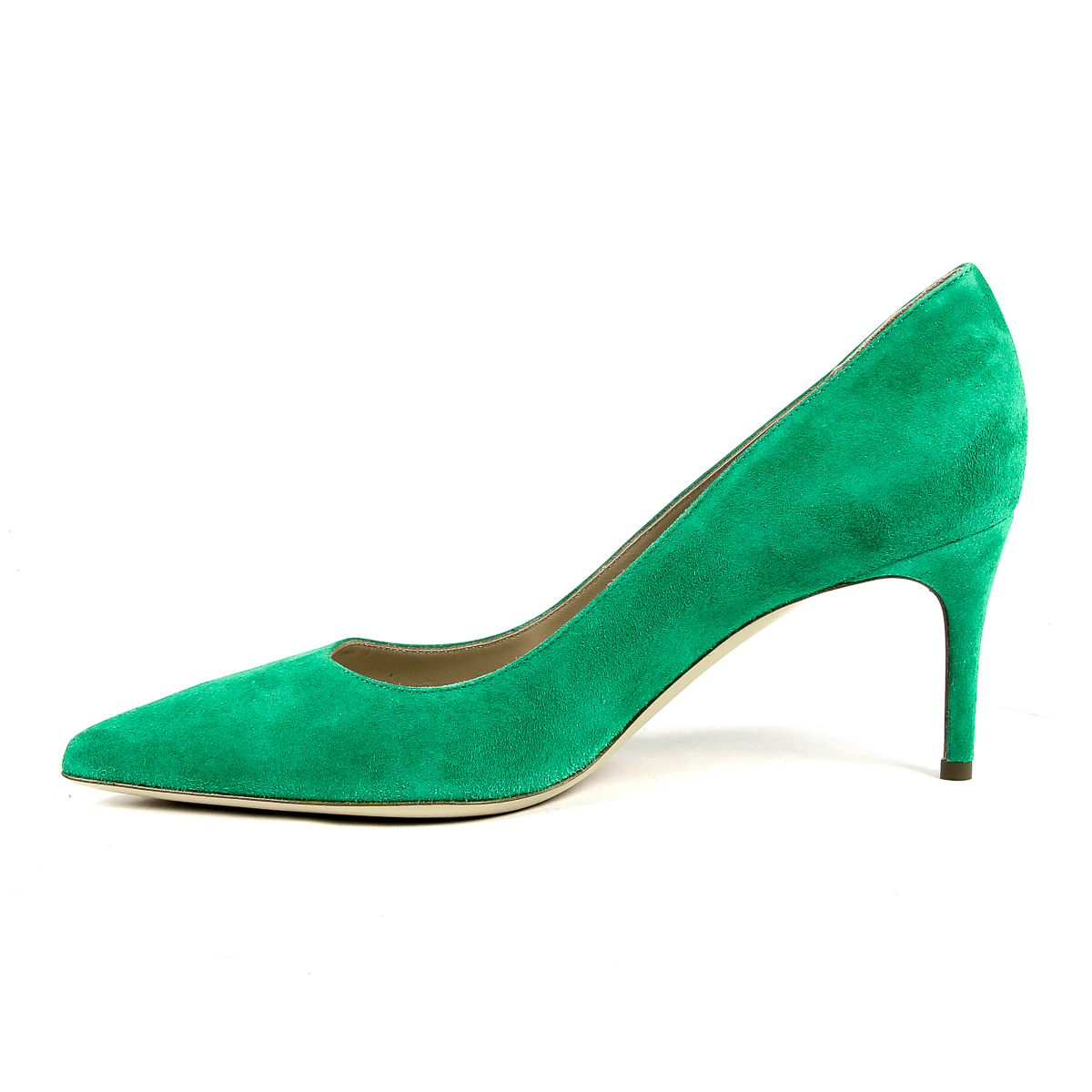 Andrew Charles Scarpe da donna con tacco verde CLEO
