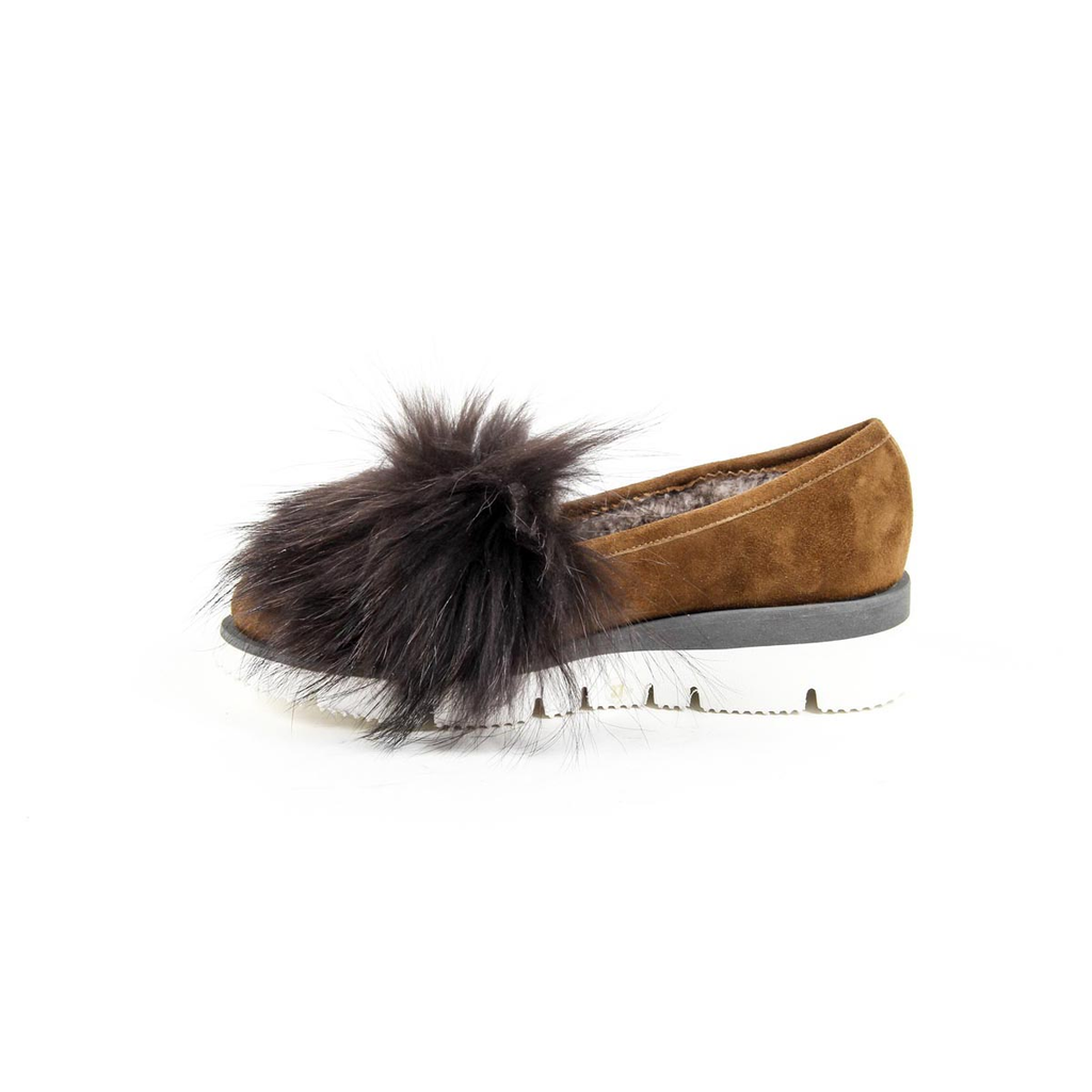 Mocassino da donna V 1969 Italia 302106 CAMOSCIO CUOIO