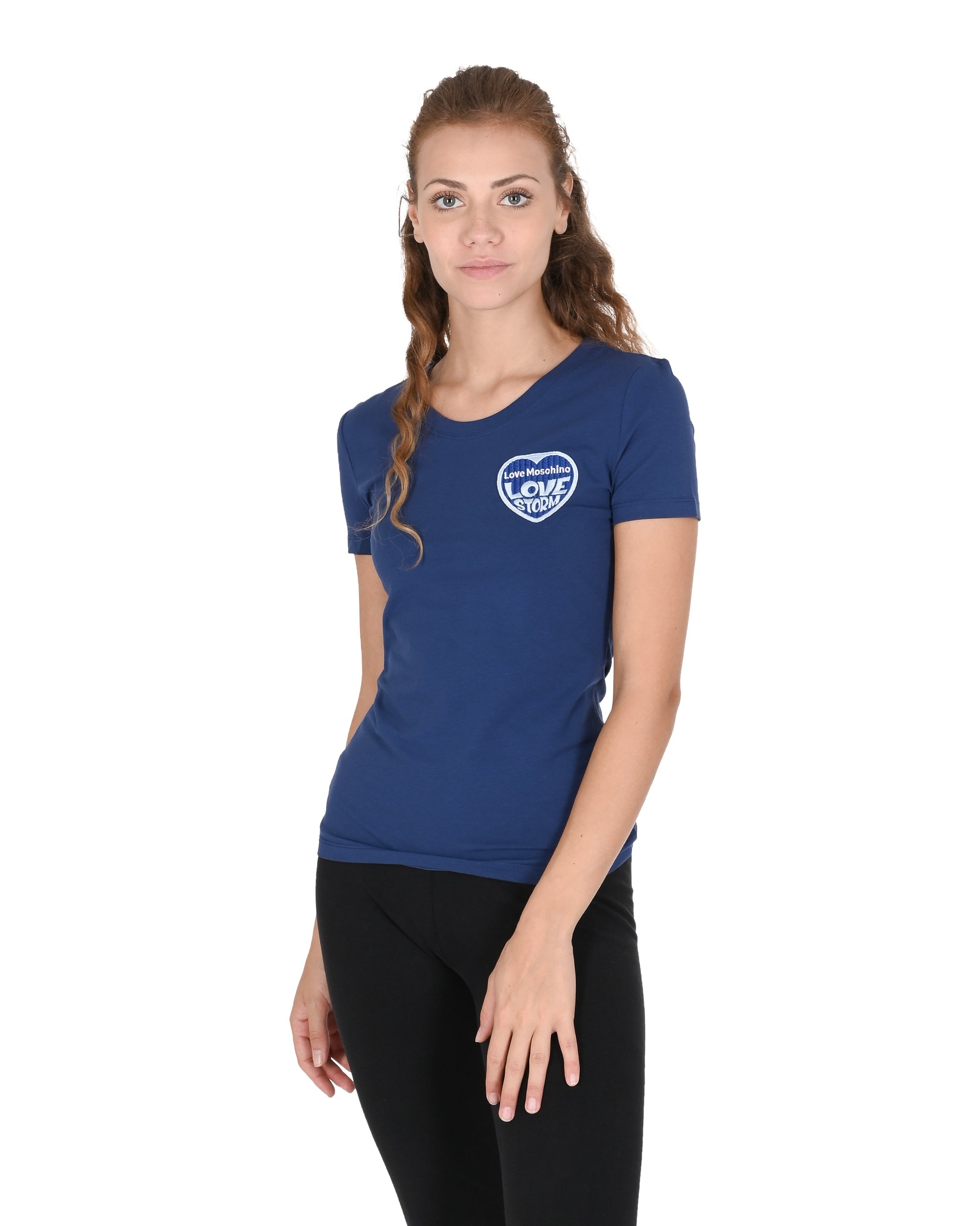 T-shirt da donna Love Moschino W 4 H19 80 E 1951 Y57 BLU