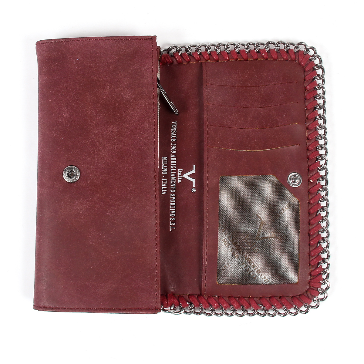 V 1969 Italia Borsa da donna rosso scuro VENUS