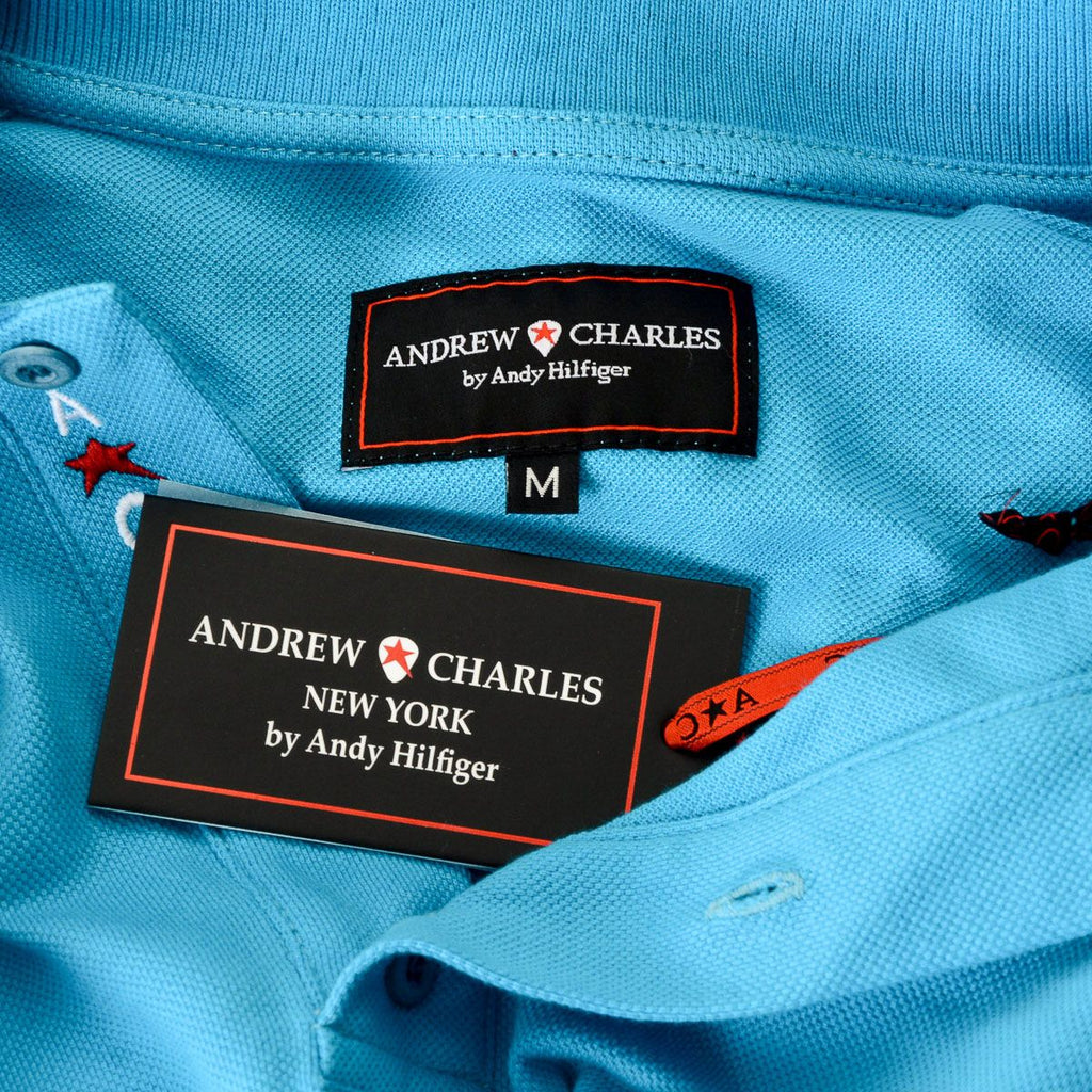 Polo da uomo Andrew Charles By Andy Hilfiger PT160 32001 ALABAMA AZURE