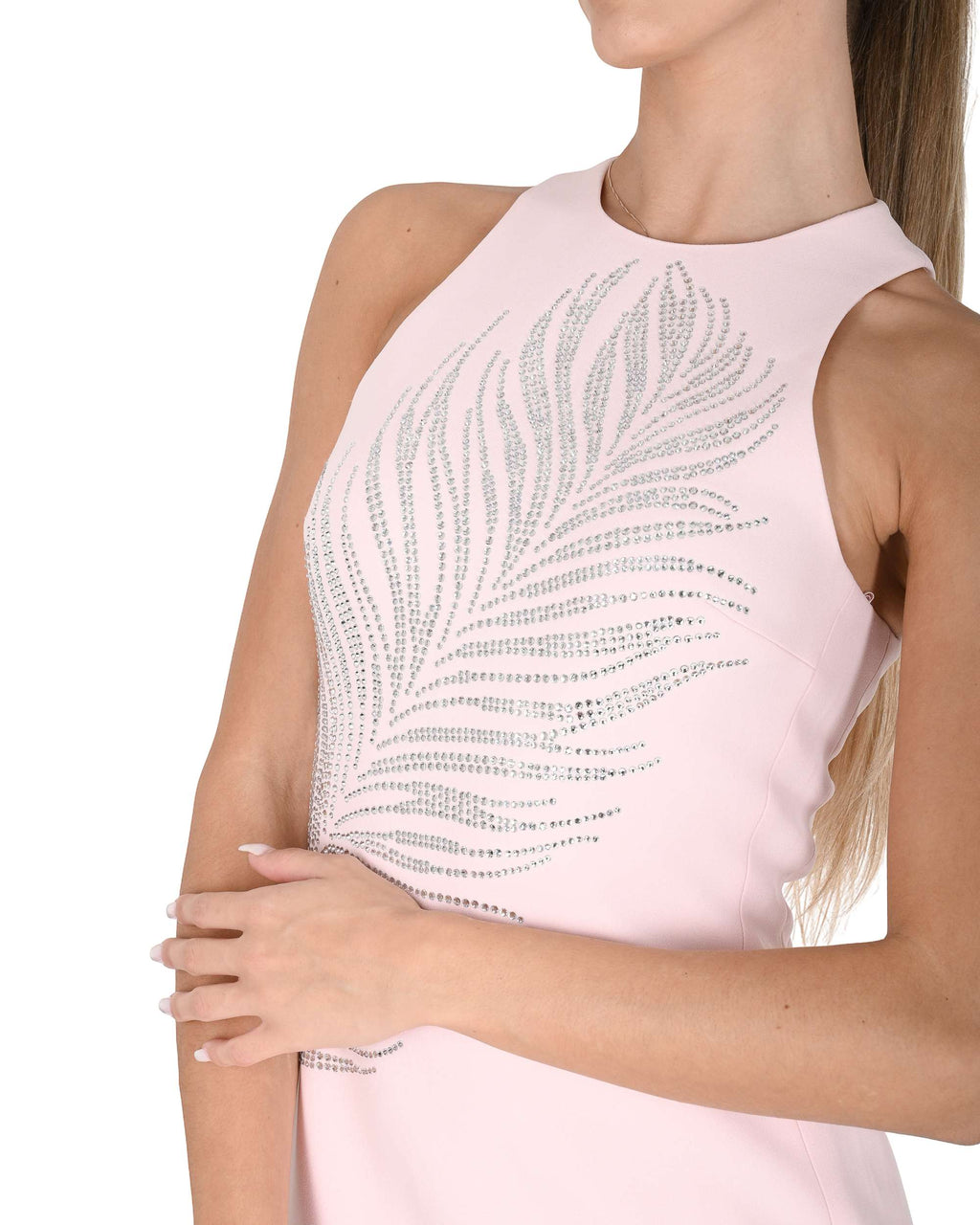 Abito da donna David Koma PF24DK47D ROSA/ARGENTO 1S2