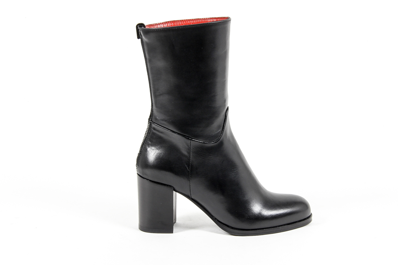 V 1969 Italia Stivaletto corto da donna nero CASE