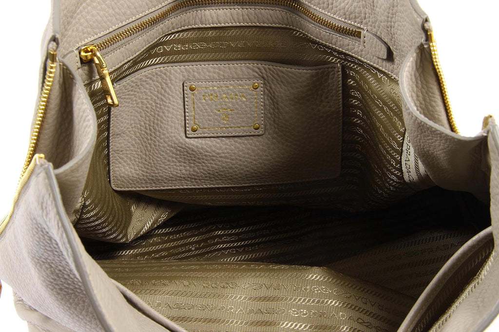 Borsa tote Prada BR4372 Pomice Vitello Daino