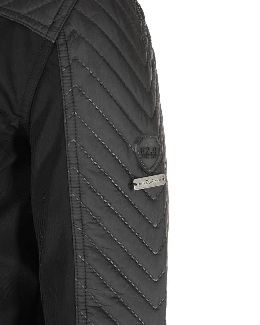 19V69 Italia Giacca da uomo nera NICOLAS BLACK