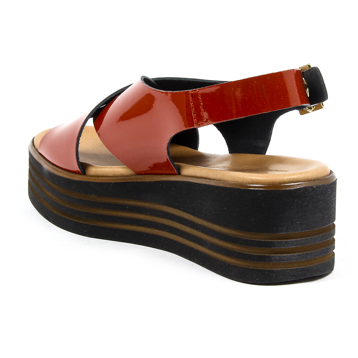 Sandalo flatform da donna V 1969 Italia