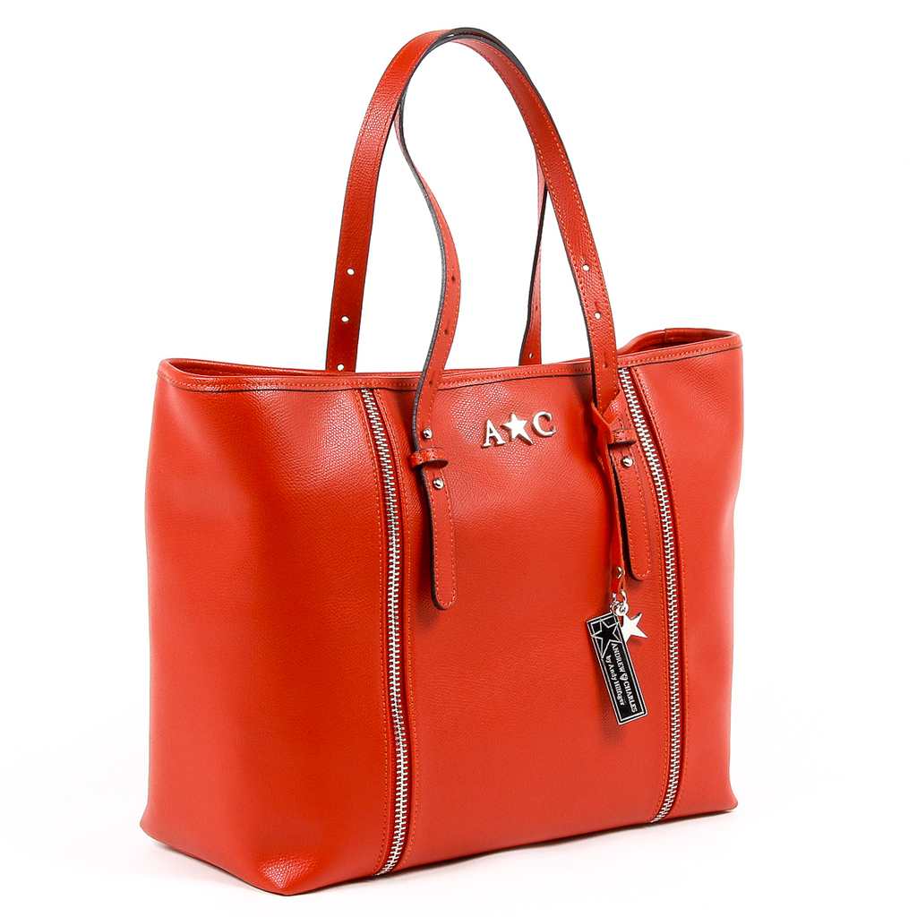 Borsa a mano da donna Andrew Charles rossa ETHEL