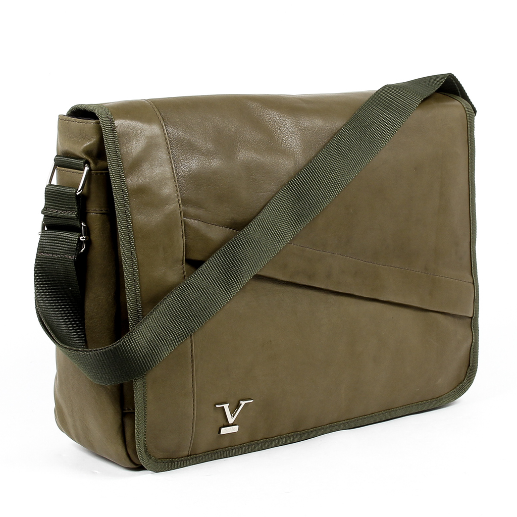 V 1969 Italia Borsa da uomo verde scuro MOSCA