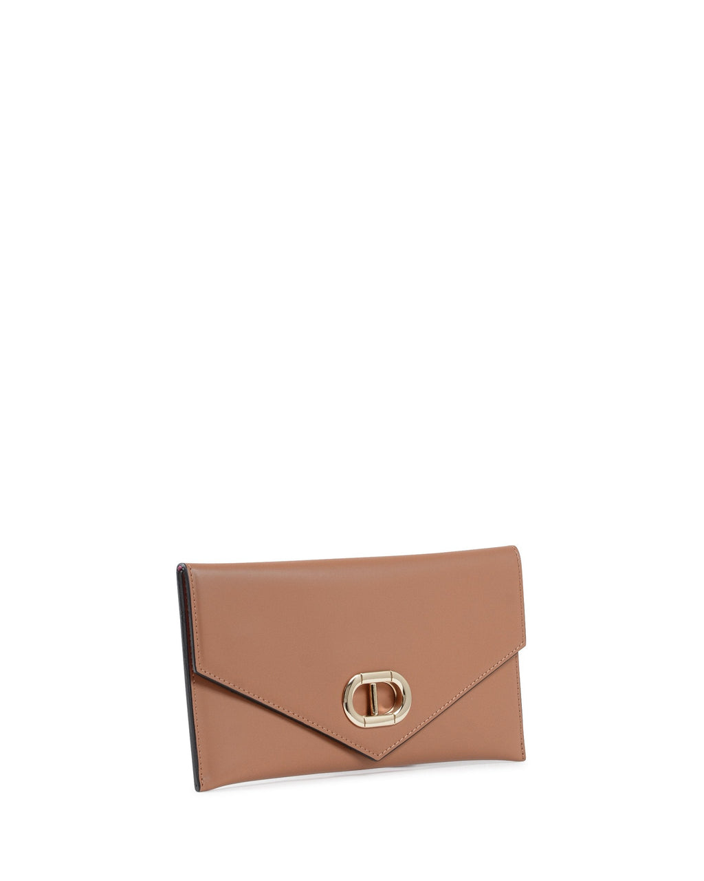 Pochette in pelle a busta - Marrone chiaro