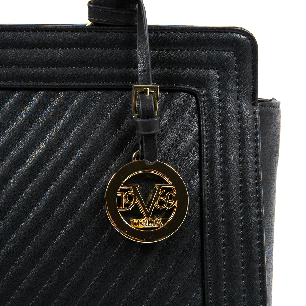 V 1969 Italia Borsa da donna nera CRISTINA