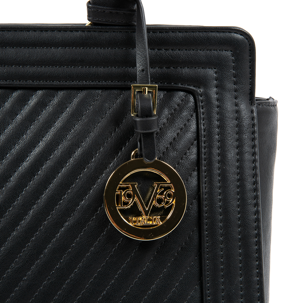 V 1969 Italia Borsa da donna nera CRISTINA