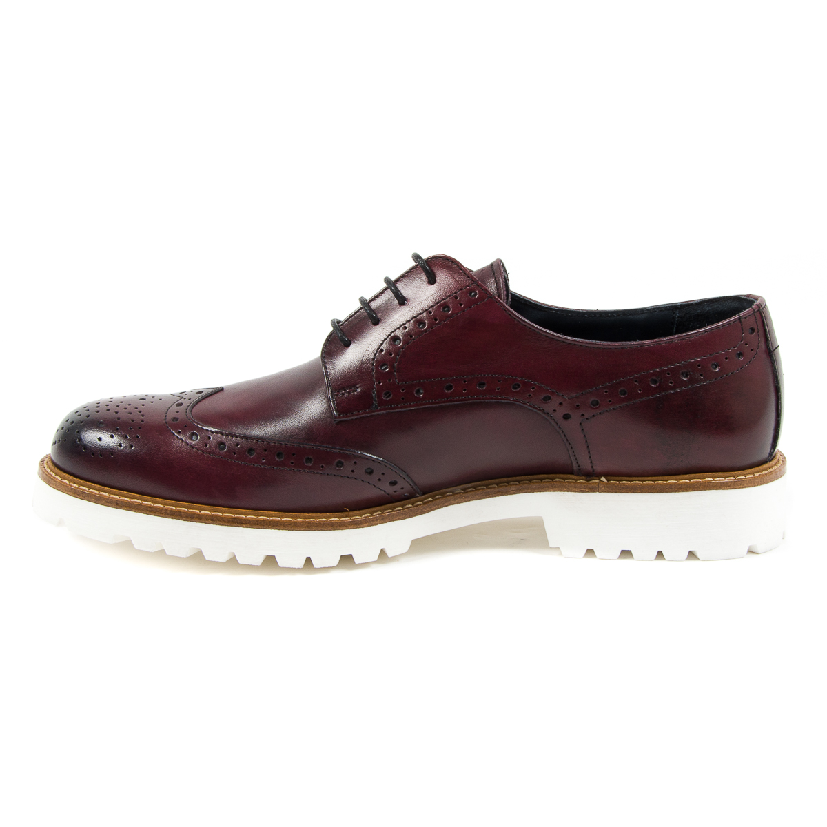 Andrew Charles Scarpe Brogue da Uomo Bordeaux EDWIN