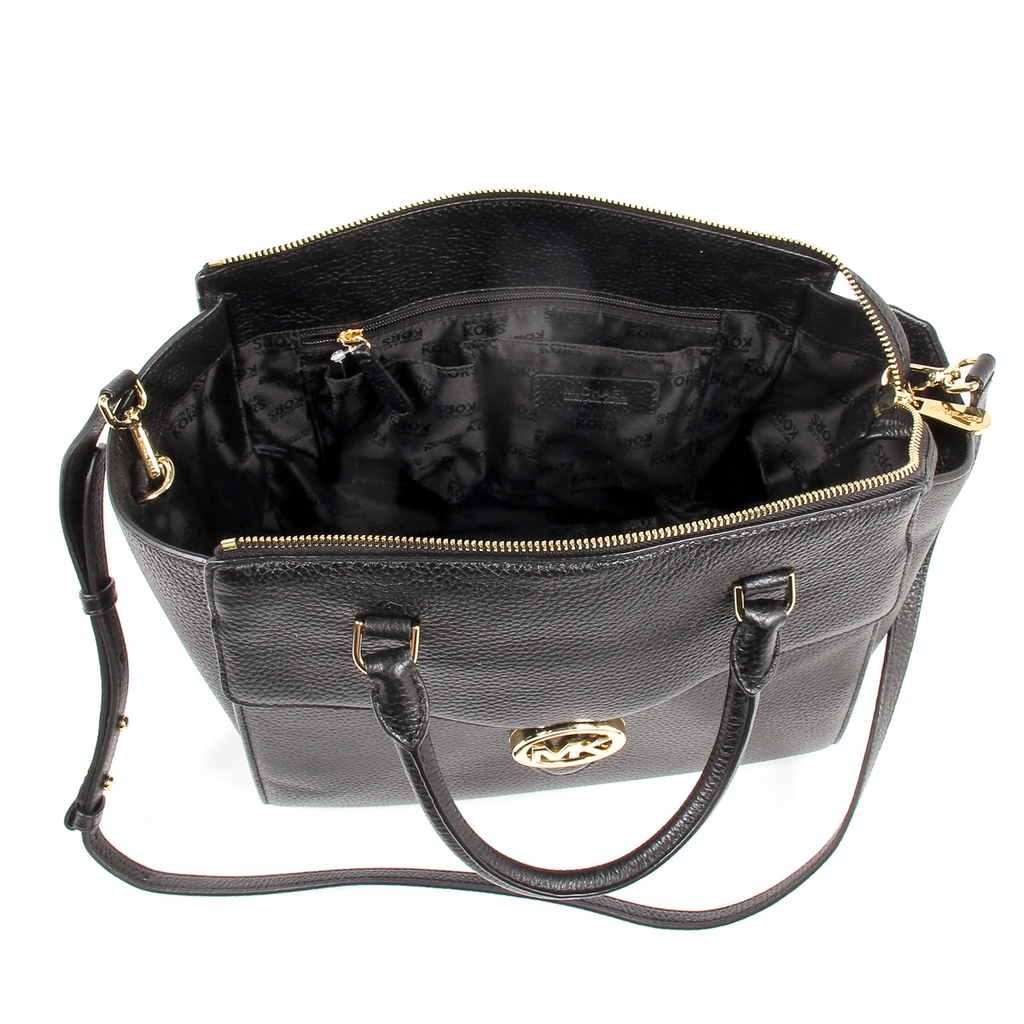 Borsa a mano da donna Michael Kors VANNA 35T7GV3S3L NERA