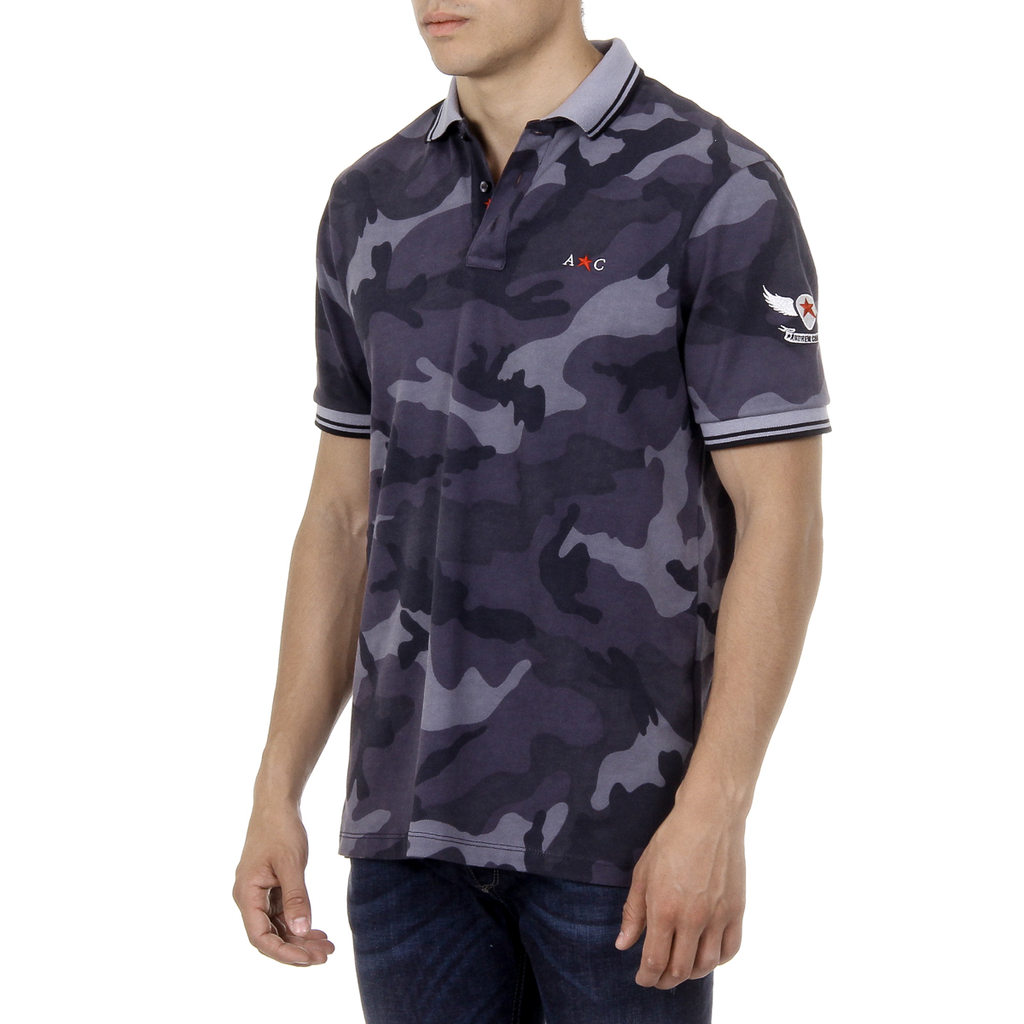 Andrew Charles Polo da uomo a maniche corte multicolore STEVE