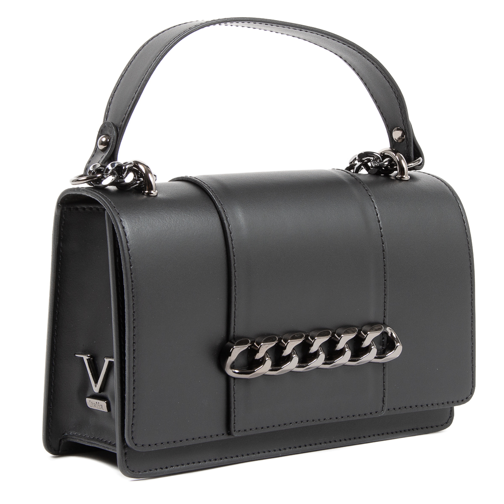 V 1969 Italia Borsa da donna nera DIADEMA