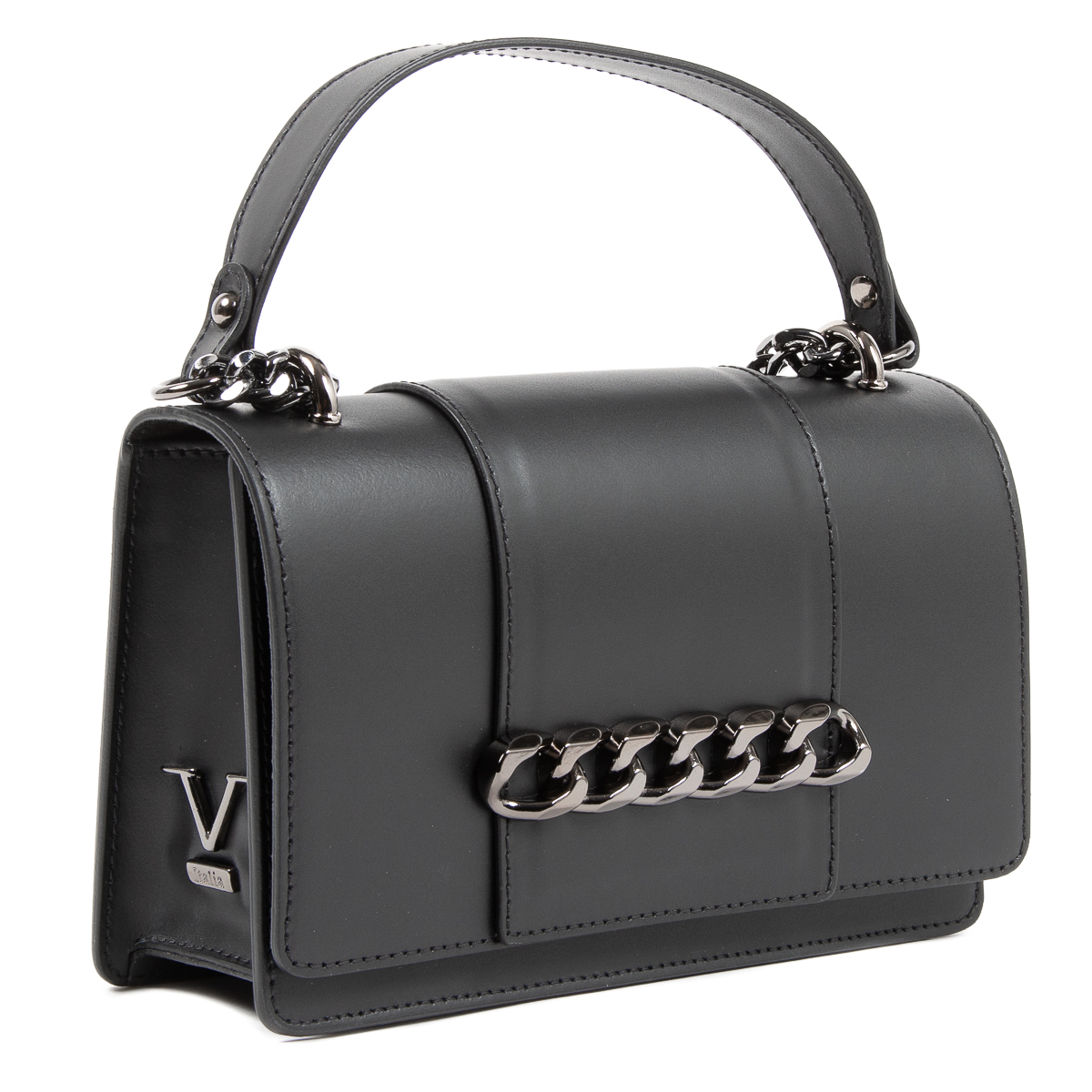 V 1969 Italia Borsa da donna nera DIADEMA