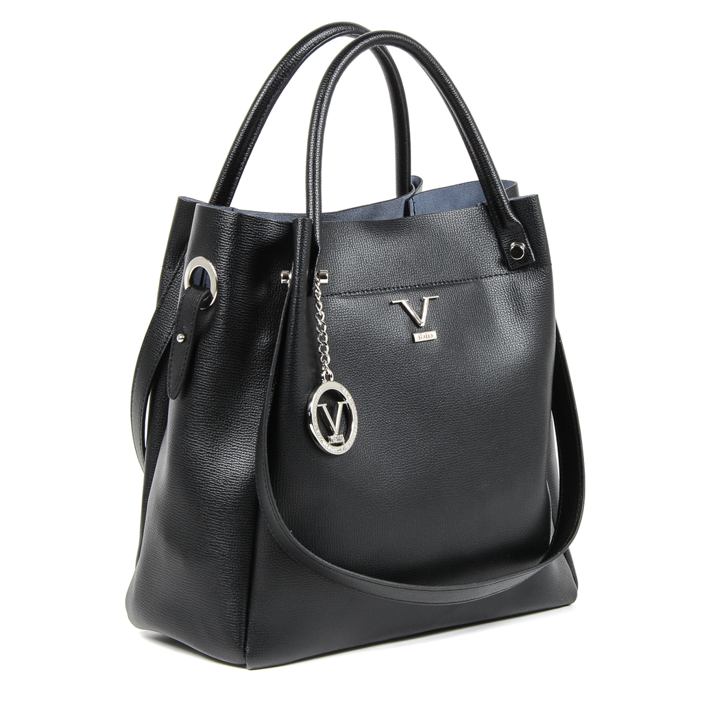V 1969 Italia Borsa da donna nera ALESSIA
