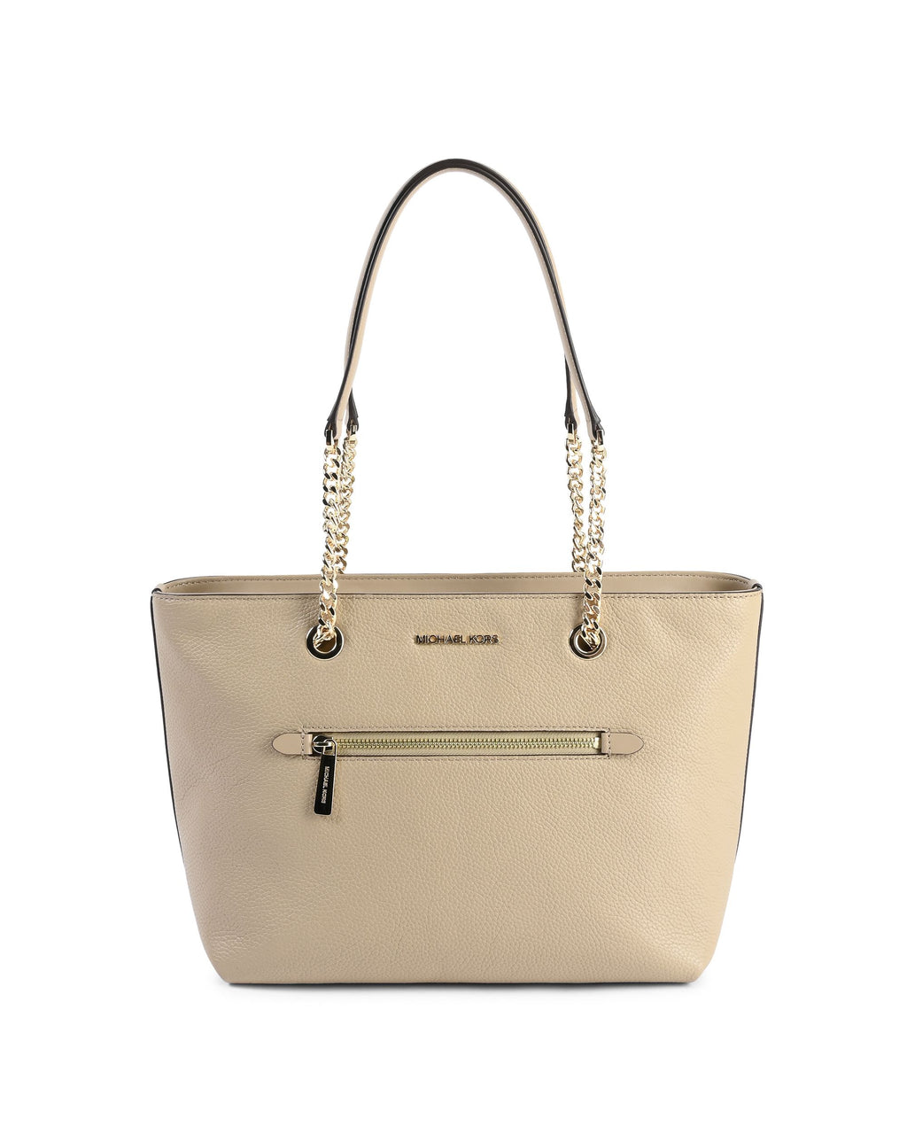 Borsa tote con catena e cerniera frontale di medie dimensioni Michael Kors 35F2GTTT2L CAMMELLO