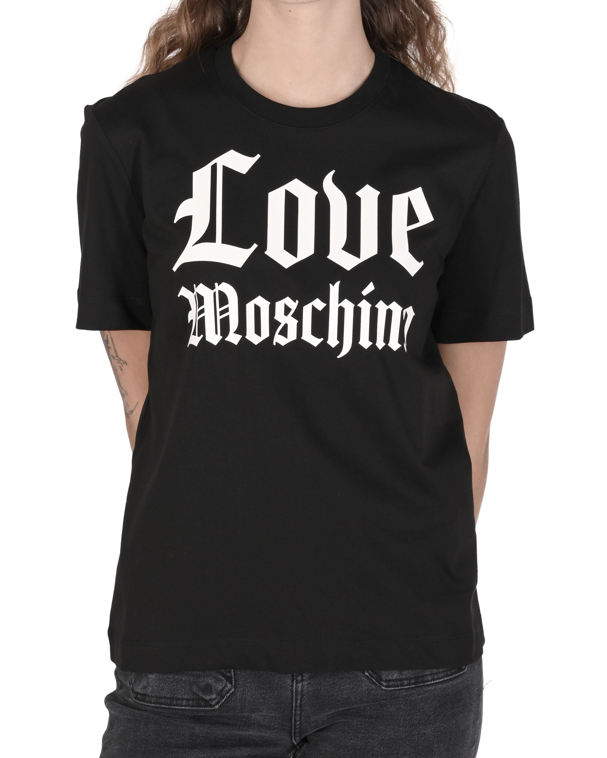 T-shirt da donna Love Moschino W 4 H06 33 M 3876 C74 NERO