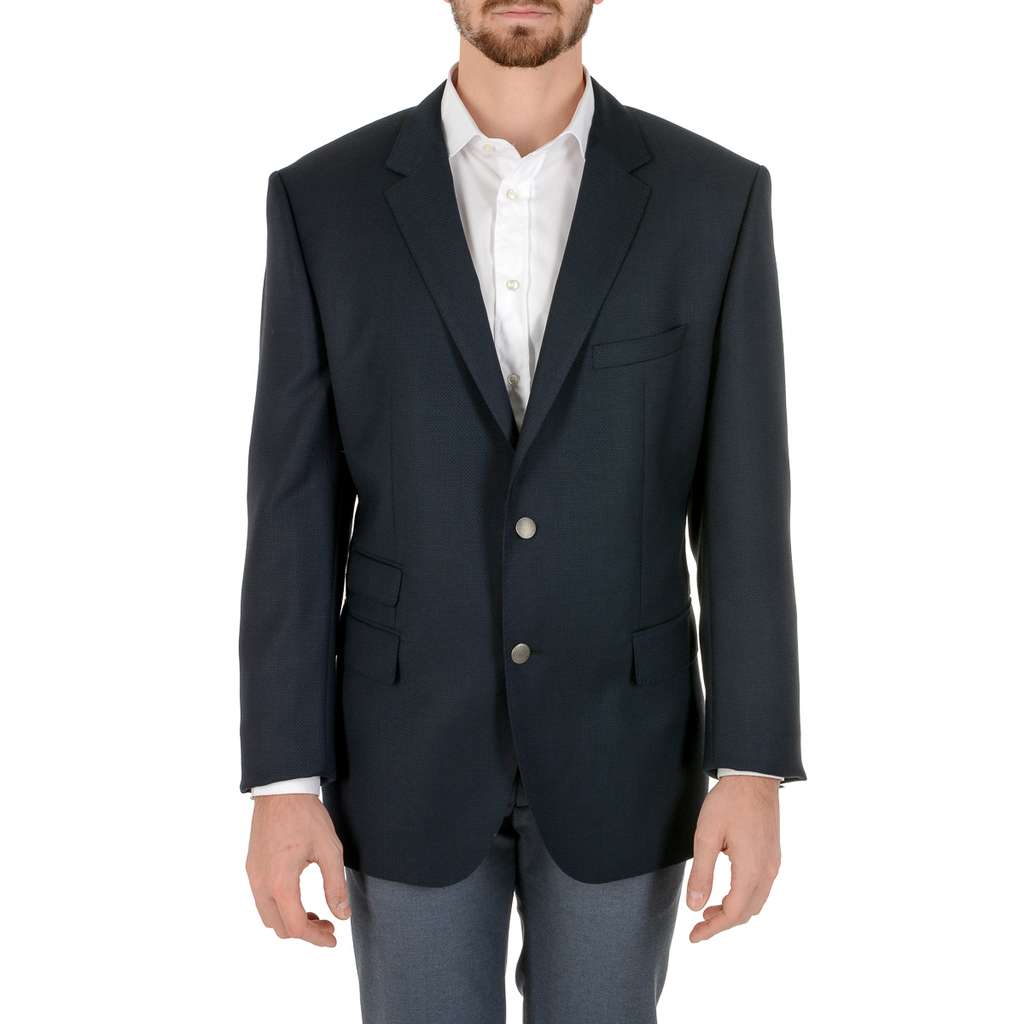Giacca da uomo Hugo Boss a maniche lunghe blu scuro JET