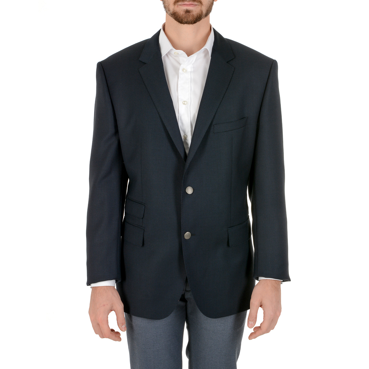 Giacca da uomo Hugo Boss a maniche lunghe blu scuro JET