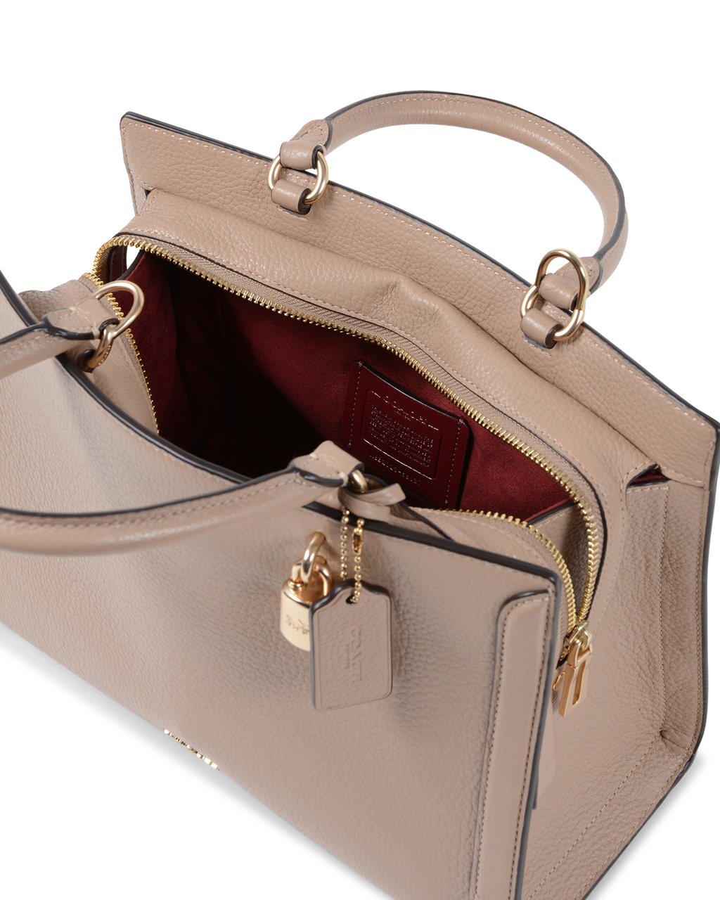 Borsa a mano da donna Coach Taupe F88037 TAUPE