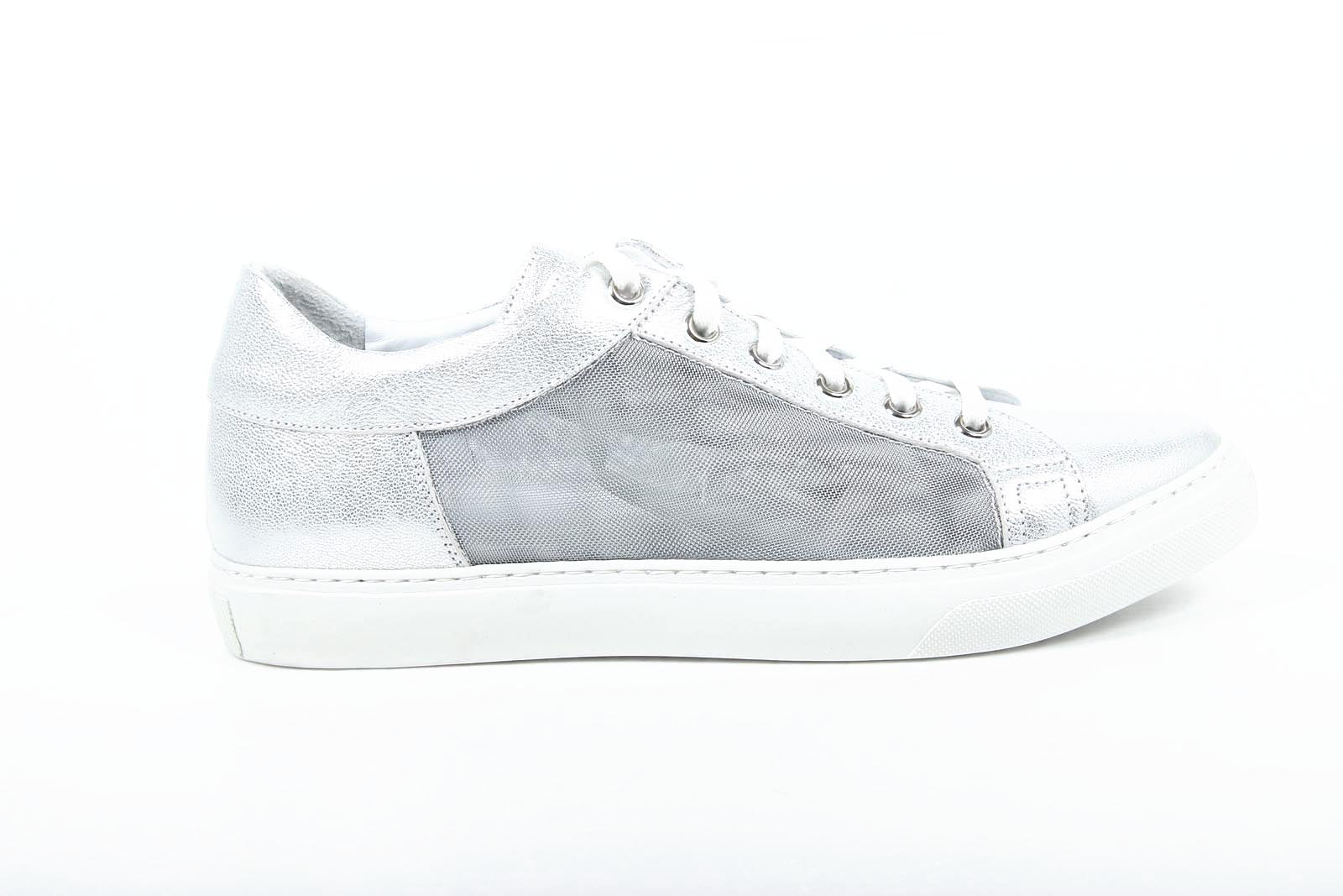 V 1969 Italia Sneakers da donna B2198 LUMIER SILVER TULLE ARG. 501