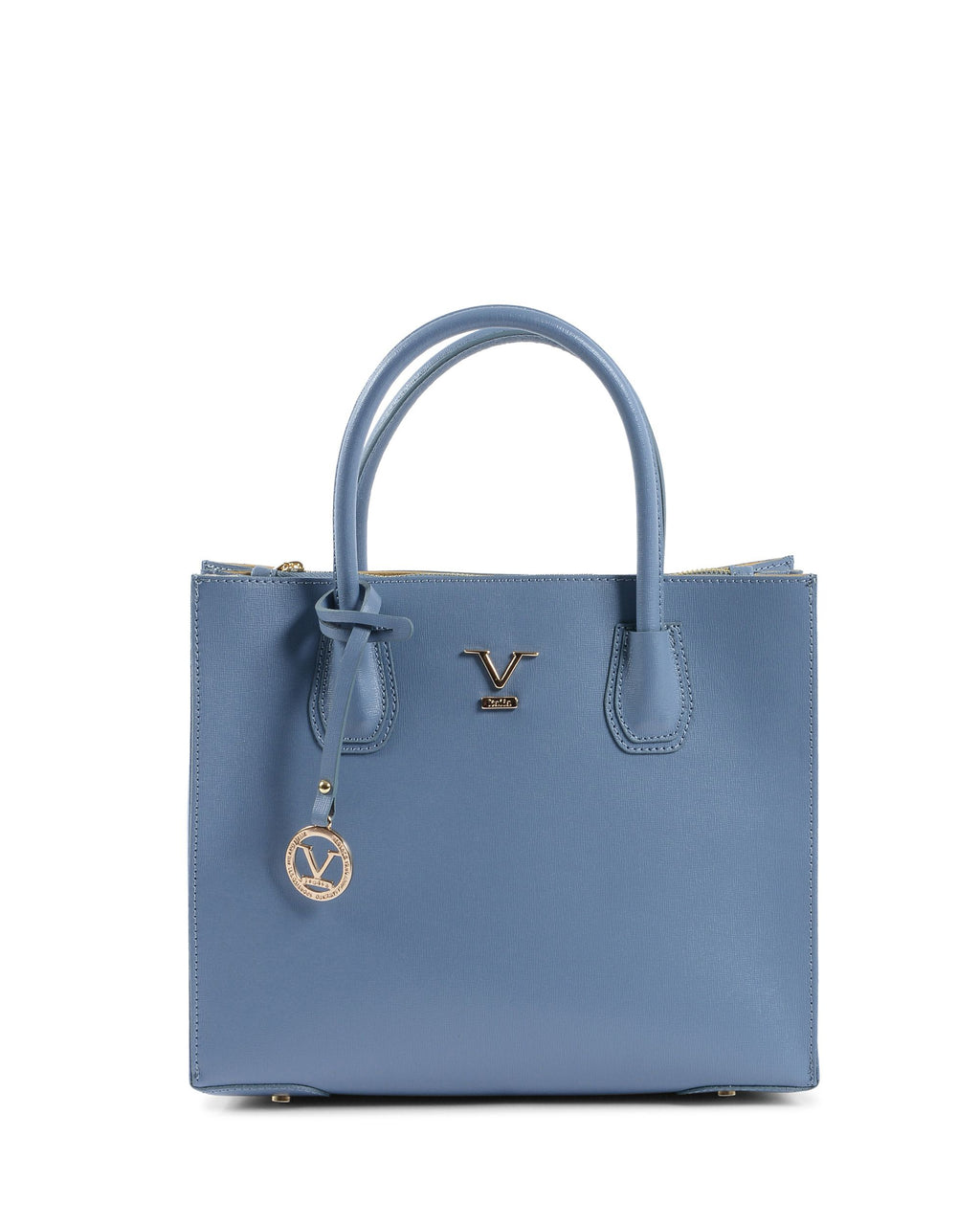 V Italia Borsa Donna Azzurro BE10275 52 SAFFIANO COLLINA