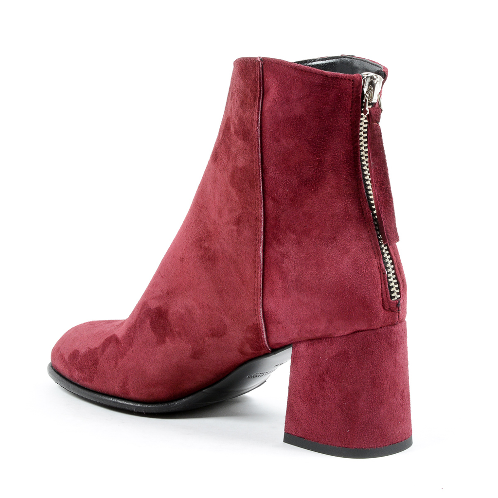 Stivaletti con tacco da donna Andrew Charles Bordeaux LINDA