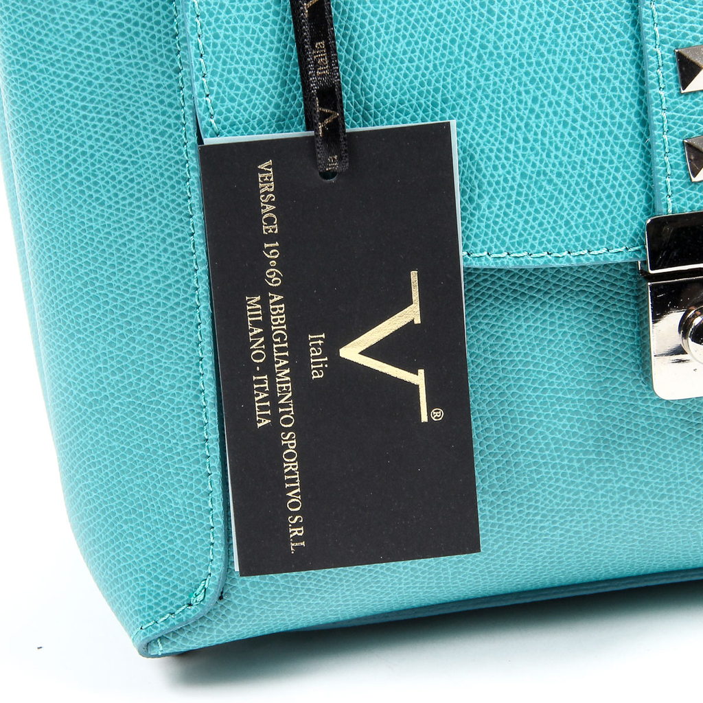 Borsa da donna V 1969 Italia V020-S PALMELLATO TURCHESE
