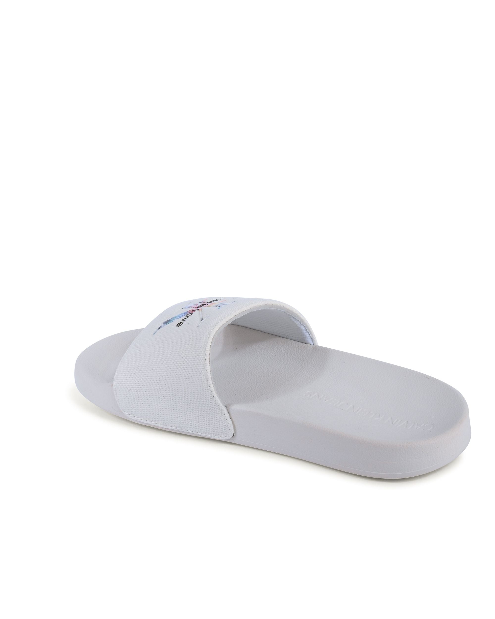 Ciabatte Calvin Klein da donna bianche YW0YW00849YAF