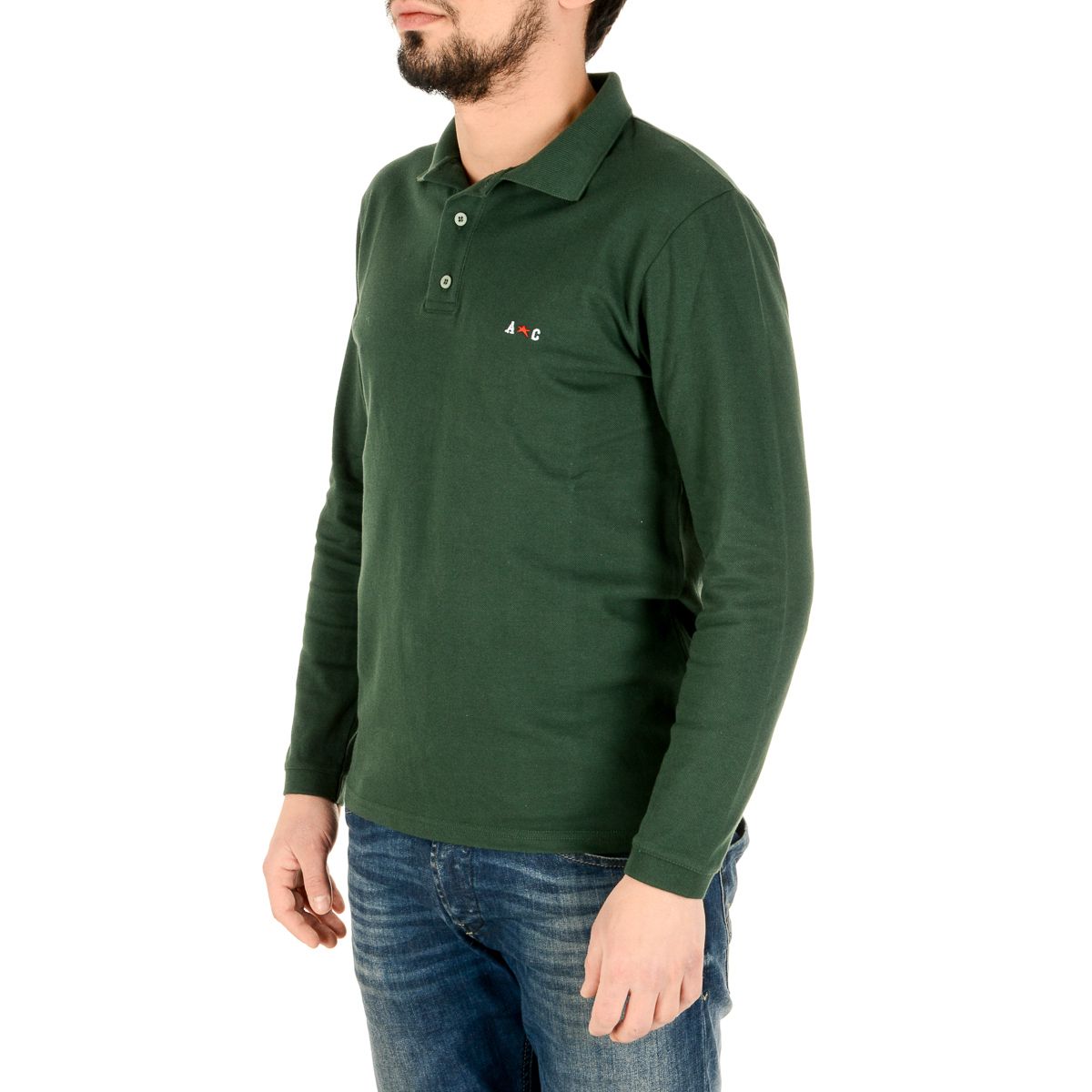 Polo da uomo Andrew Charles By Andy Hilfiger PT160 32001 ALABAMA GREEN