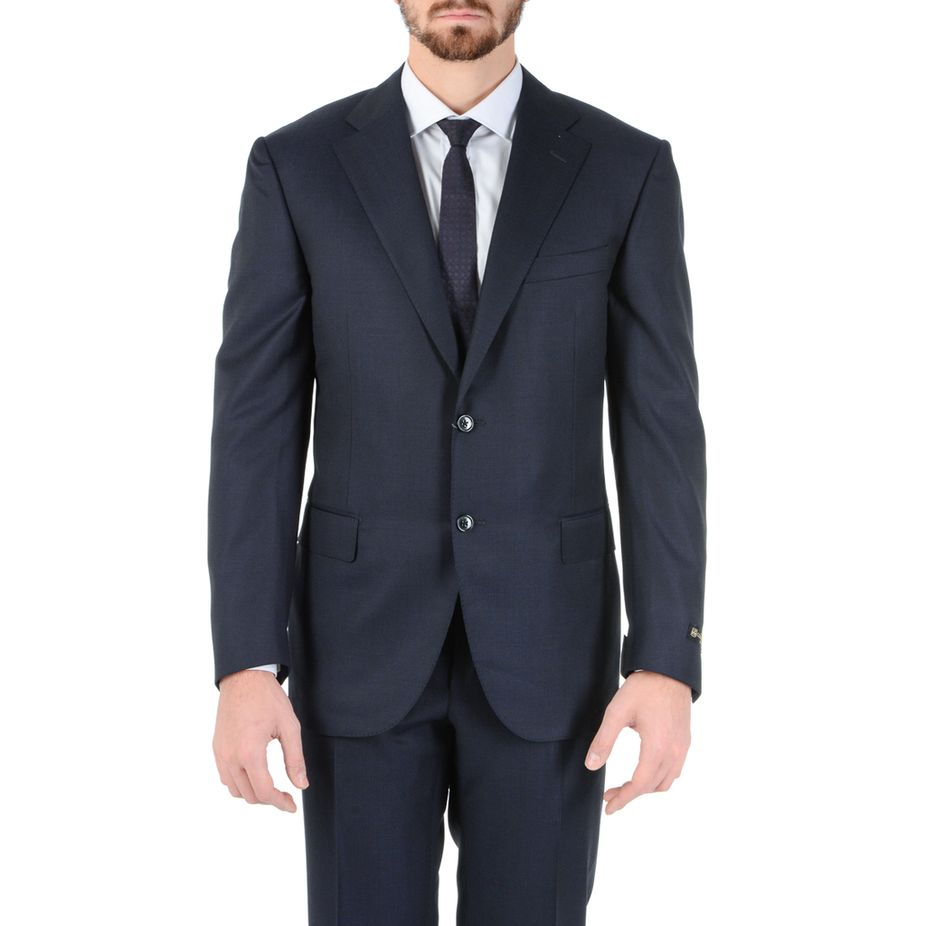 Corneliani Abito da uomo a maniche lunghe grigio scuro Super 120's