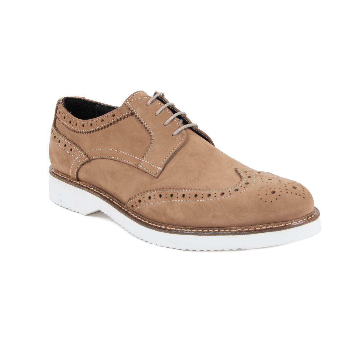 Scarpe brogue da uomo V 1969 Italia Marrone HARRY 5141 NABUK VAR 2