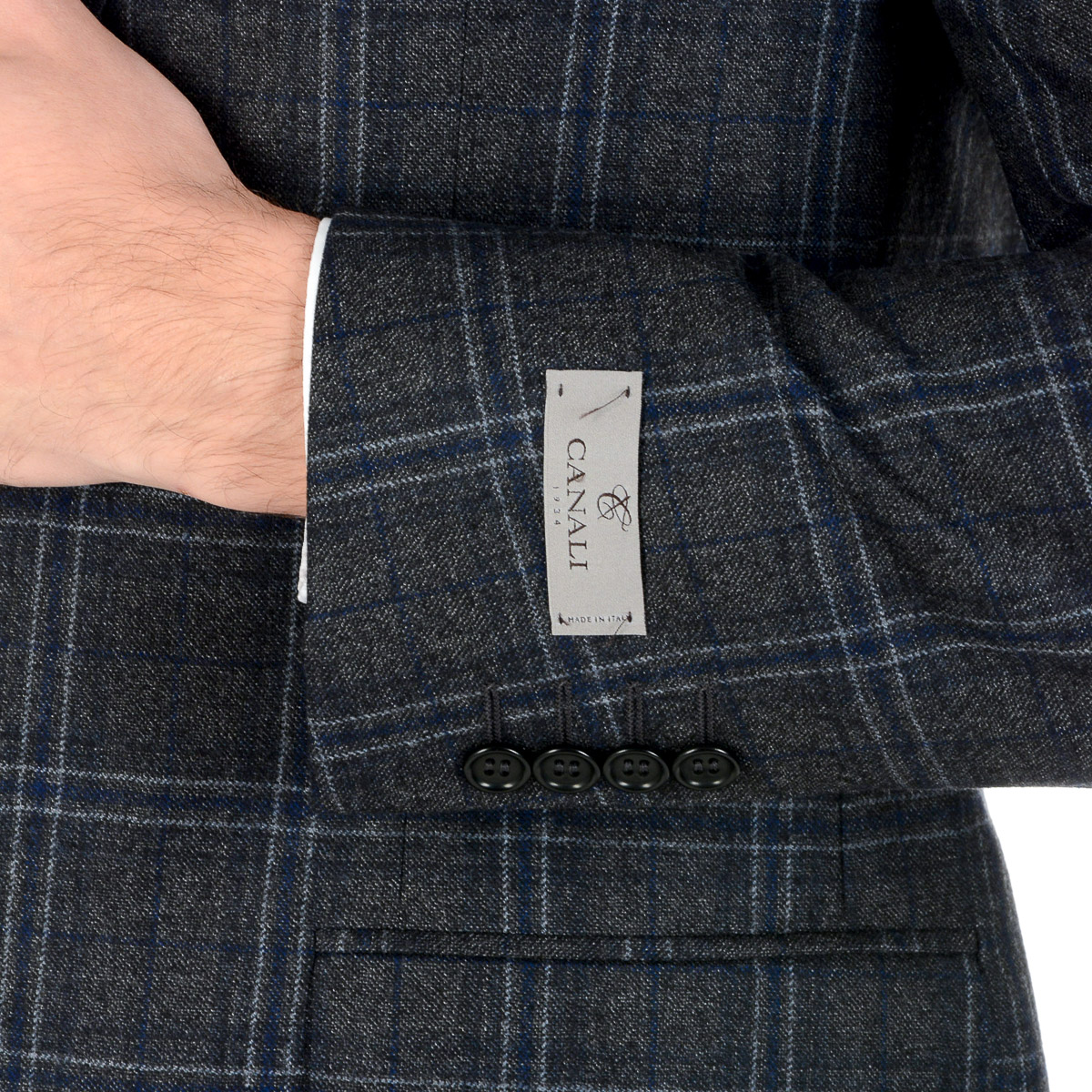 Giacca uomo Canali maniche lunghe blu