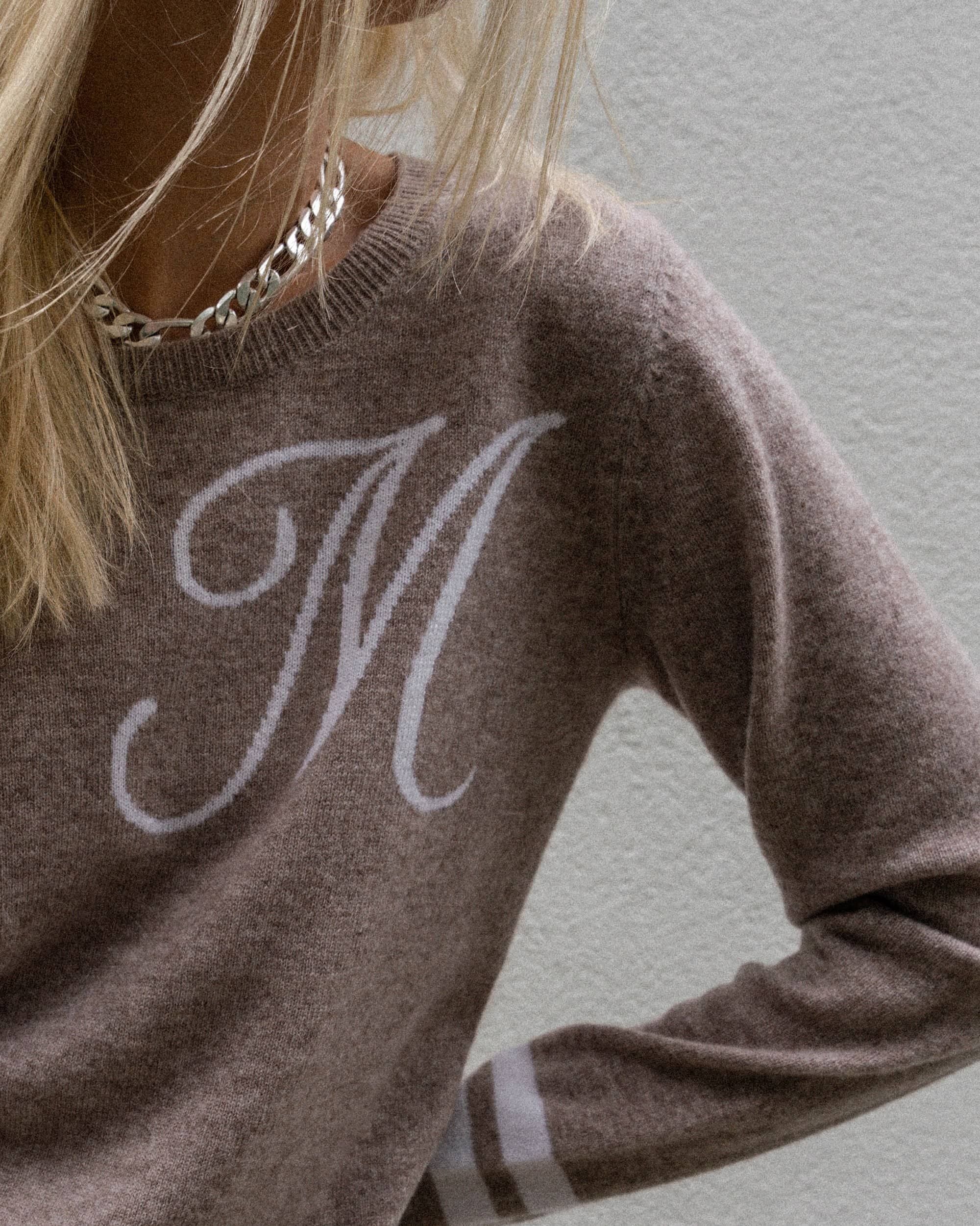 Maglione girocollo in cashmere - Cammello