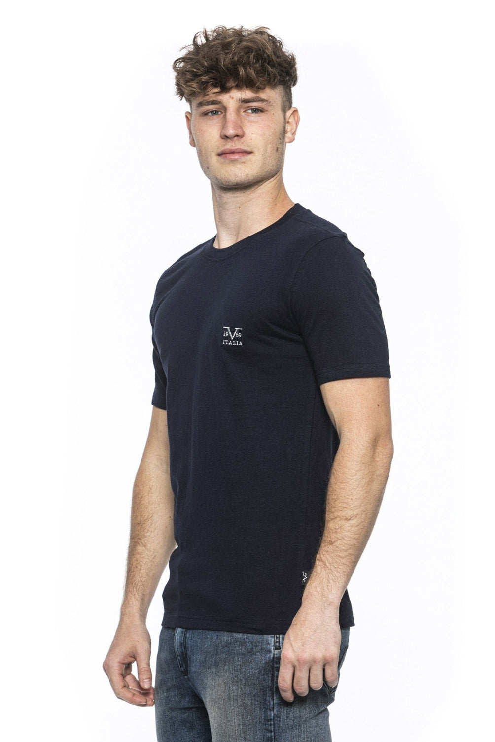 19V69 Italia T-Shirt Uomo Blu ERIC NAVY BLUE