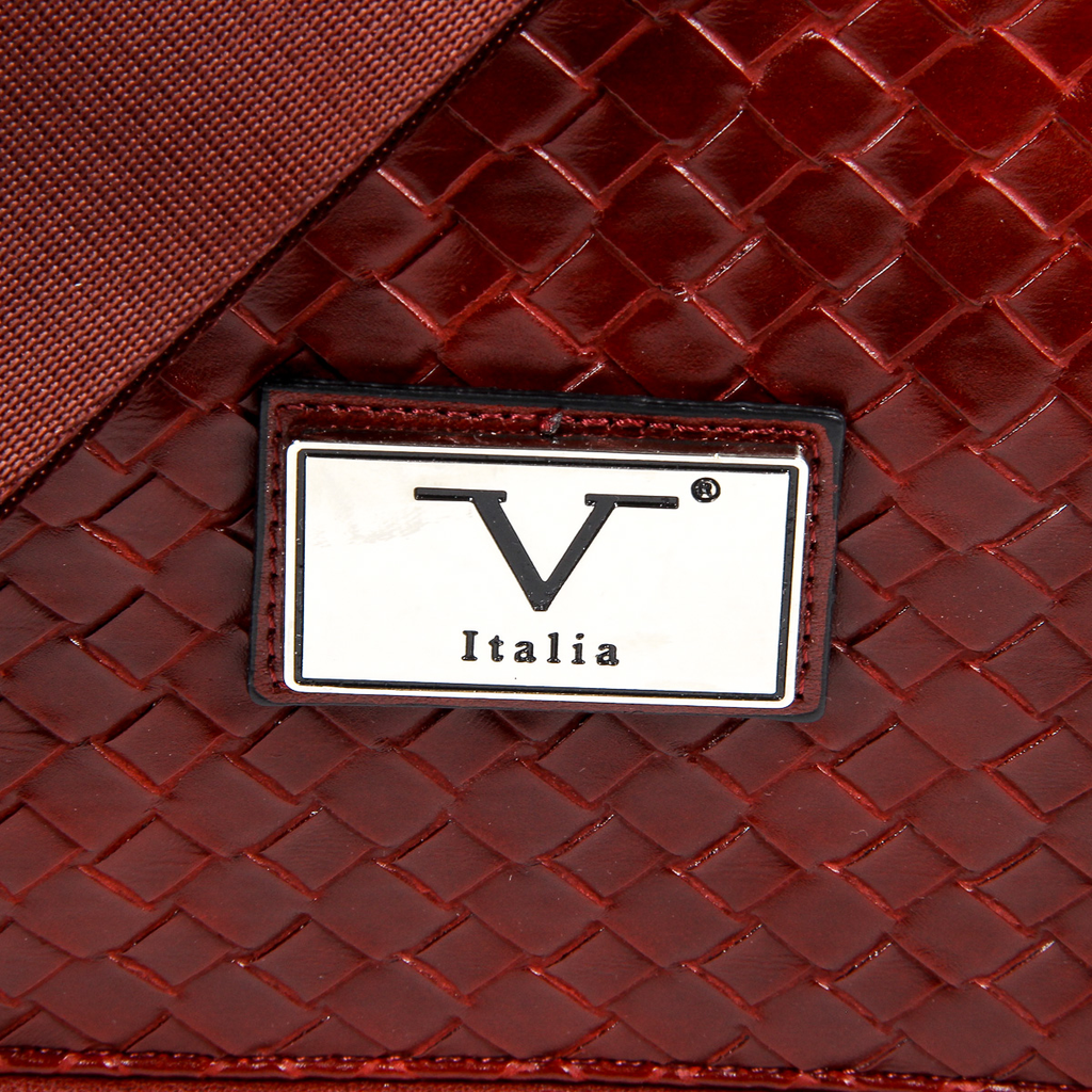 V 1969 Italia Borsa da uomo rosso scuro LEROY