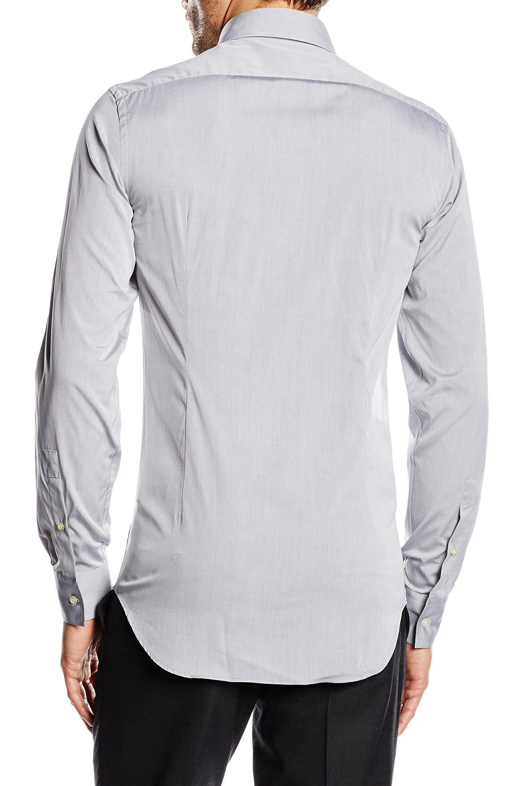 Camicia da uomo slim fit con bottoni e collo alto V 1969 Italia SBD62