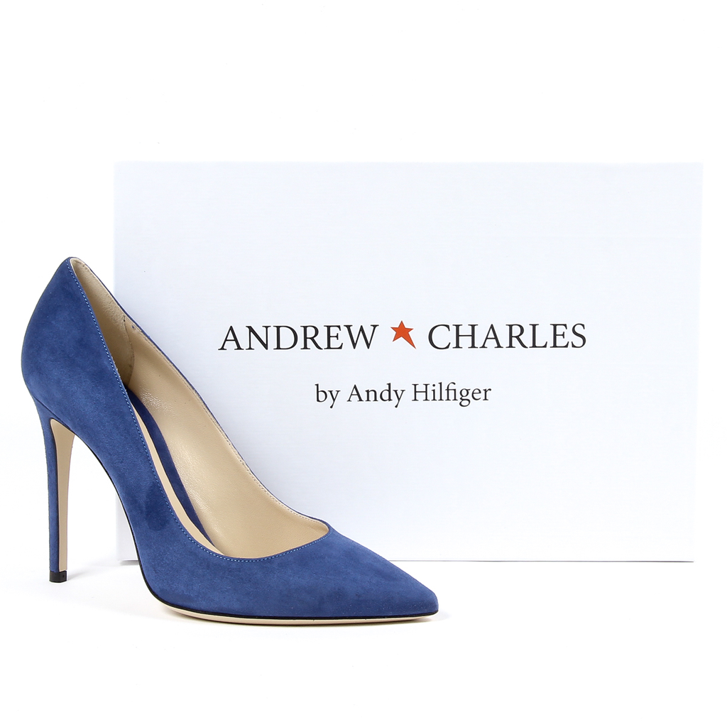 Andrew Charles By Andy Hilfiger Scarpe da donna con tacco blu AUSTIN