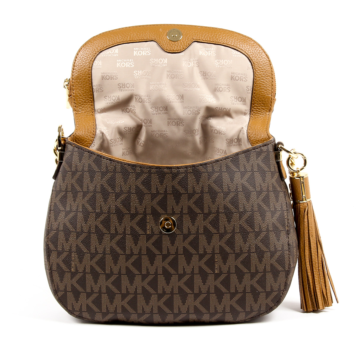 Borsa a mano da donna Michael Kors BEDFORD 35T7GBFL2B BRN ACORN