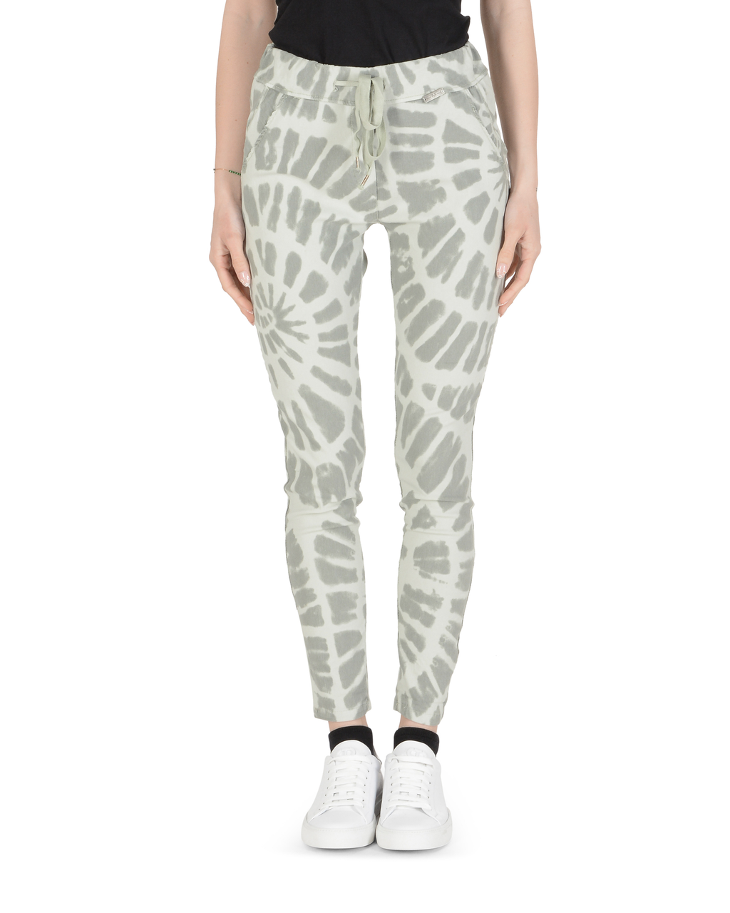 19V69 Italia Pantaloni da donna Verde chiaro SPIRAL VERDE CHIARO