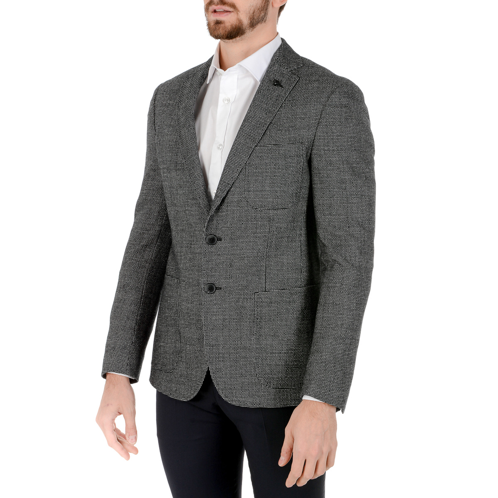 Giacca da uomo Hugo Boss a maniche lunghe grigia RAYE